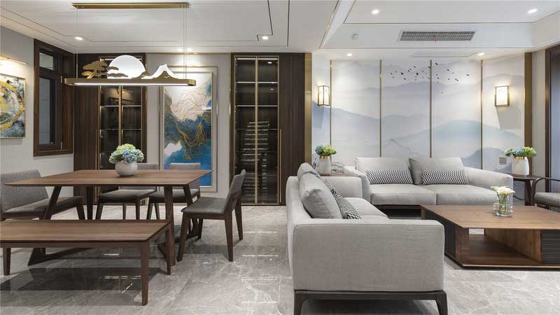 深圳南山新中式風格家居裝修客餐廳 深圳南山新中式風格家居裝修客餐廳