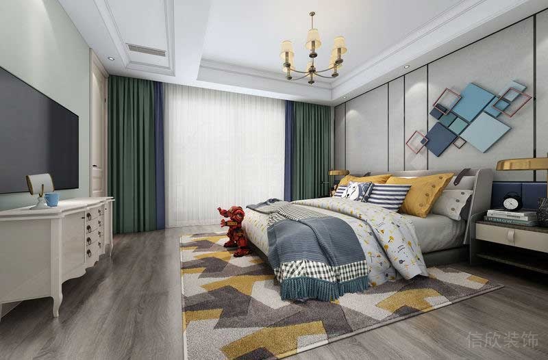 深圳福田新中式家居住宅裝修設計效果圖兒童房 深圳福田新中式家居住宅裝修設計效果圖兒童房