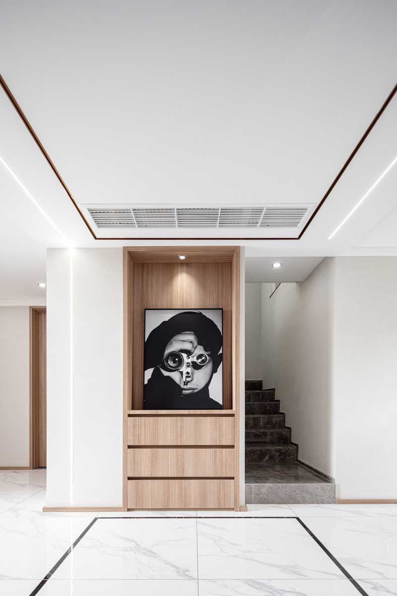 深圳羅湖區現代輕奢風家居裝修設計樓梯 深圳羅湖區現代輕奢風家居裝修設計樓梯