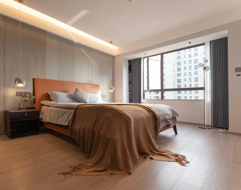 深圳羅湖區現代簡約家庭新房裝修主臥床品 深圳羅湖區現代簡約家庭新房裝修主臥床品