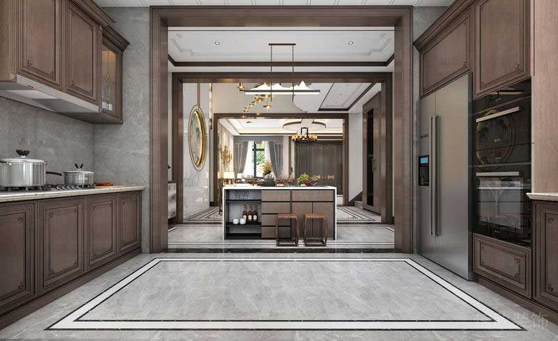 深圳福田新中式家居住宅裝修設計效果圖廚房 深圳福田新中式家居住宅裝修設計效果圖廚房