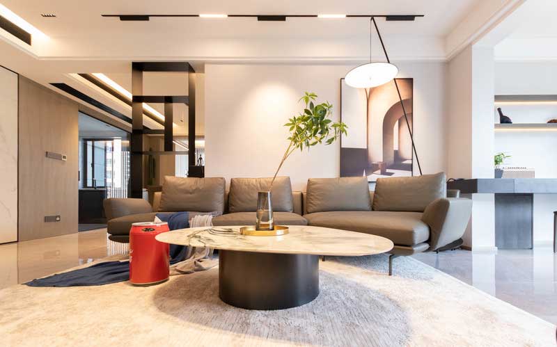 深圳羅湖區現代簡約家庭新房裝修客廳家具組合 深圳羅湖區現代簡約家庭新房裝修客廳家具組合