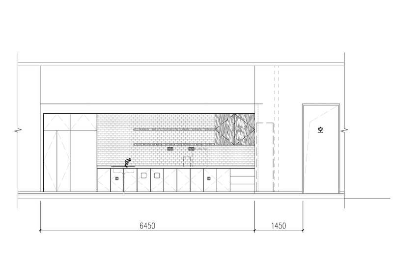 寶安區簡約風格辦公室裝修設計茶水區立面圖 寶安區簡約風格辦公室裝修設計茶水區立面圖