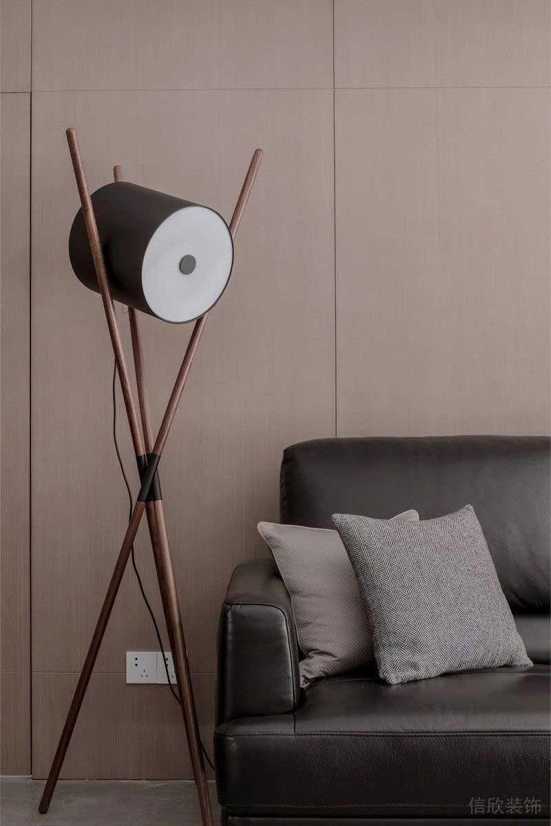 深圳福田區筆架山極簡風新房裝修設計案例客廳沙發背景墻 深圳福田區筆架山極簡風新房裝修設計案例客廳沙發背景墻