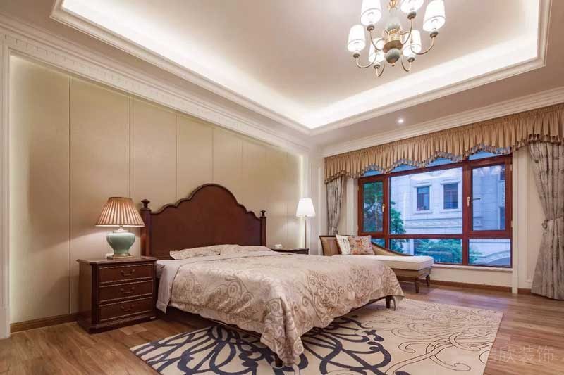 深圳寶安碧桂園簡(jiǎn)歐風(fēng)格別墅樣板間設(shè)計(jì)主臥睡床 深圳寶安碧桂園簡(jiǎn)歐風(fēng)格別墅樣板間設(shè)計(jì)主臥睡床