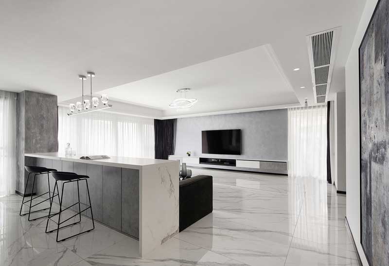 深圳龍崗區灰白色簡約風格家居裝修效果圖吧臺 深圳龍崗區灰白色簡約風格家居裝修效果圖吧臺