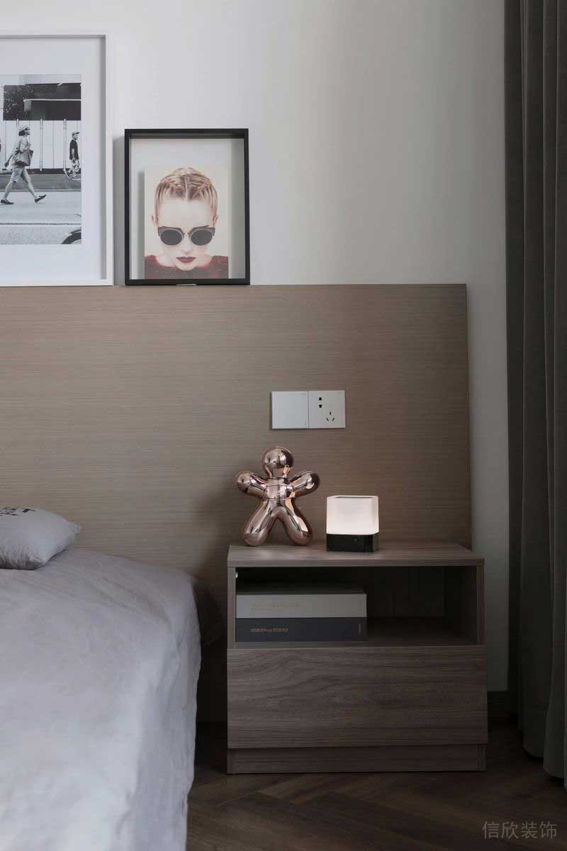 深圳福田區筆架山極簡風新房裝修設計案例次臥 深圳福田區筆架山極簡風新房裝修設計案例次臥