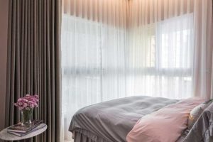 粉色臥室裝修區域過道簡約床頭柜閱讀區小戶型設計