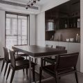 深圳福田區(qū)筆架山極簡風新房裝修設(shè)計案例餐廳效果圖