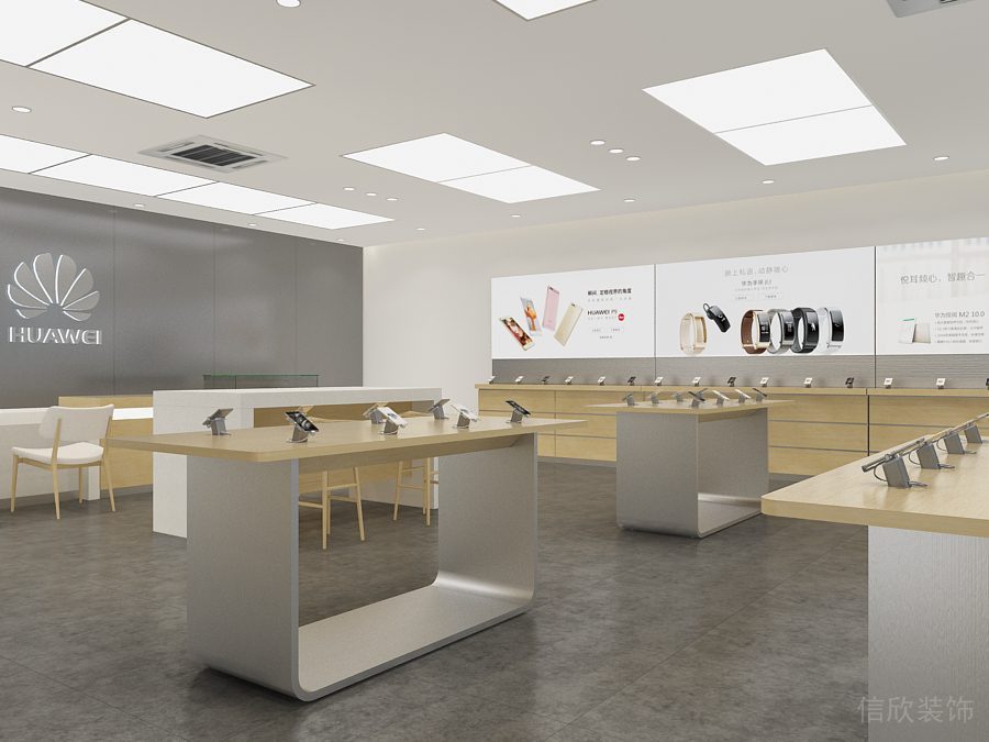 深圳福田COCO Park現(xiàn)代風(fēng)格華為專賣店裝修設(shè)計燈箱展示墻 深圳福田COCO Park現(xiàn)代風(fēng)格華為專賣店裝修設(shè)計燈箱展示墻