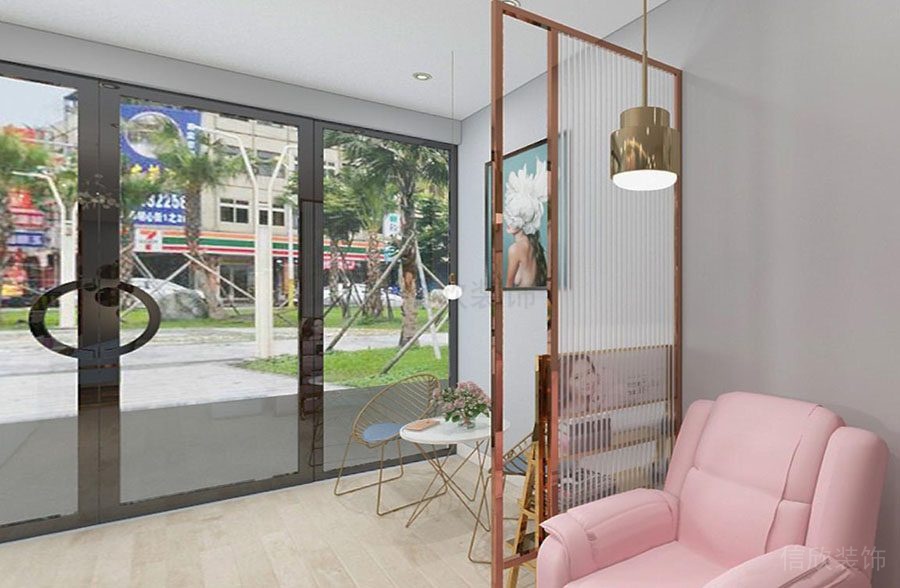 福田美容店裝修設(shè)計(jì)休息洽談區(qū)