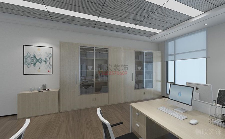 森林寵物辦公室裝修設計財務室 文件柜