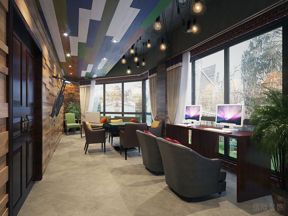 深圳龍華區(qū)網(wǎng)咖裝修設(shè)計(jì) Vip包房