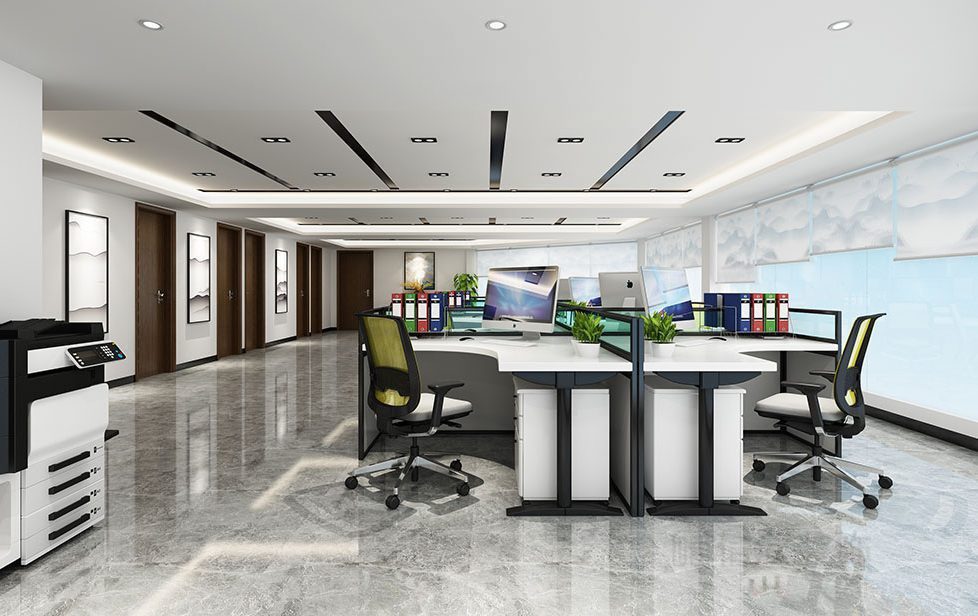 深圳南山中心區(qū)辦公室裝修設(shè)計(jì) 公共辦公區(qū)二 978×616