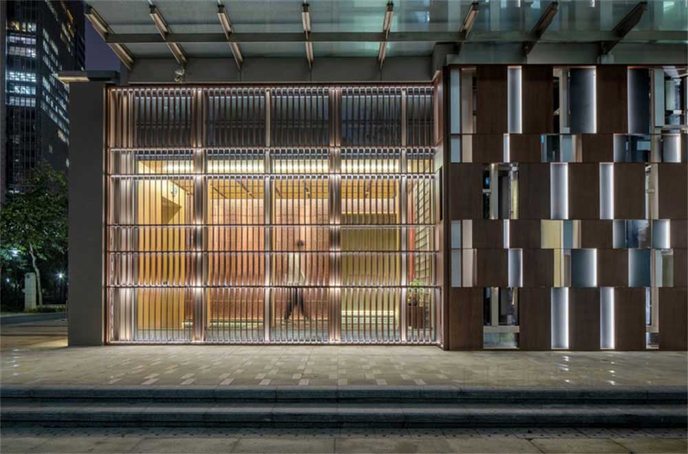 深圳寶安日式風格壽司店裝修設計實木格柵 深圳寶安日式風格壽司店裝修設計實木格柵