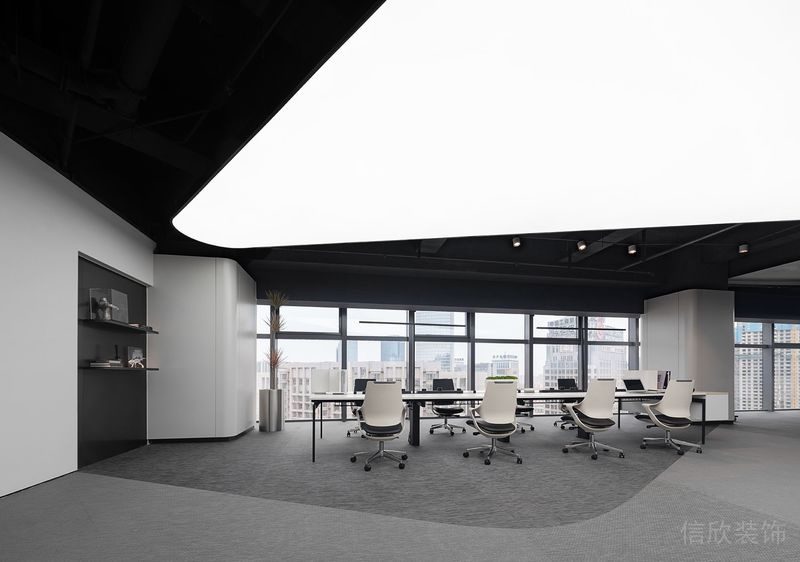深圳福田卓越城現代風格辦公室裝修設計軟裝 深圳福田卓越城現代風格辦公室裝修設計軟裝