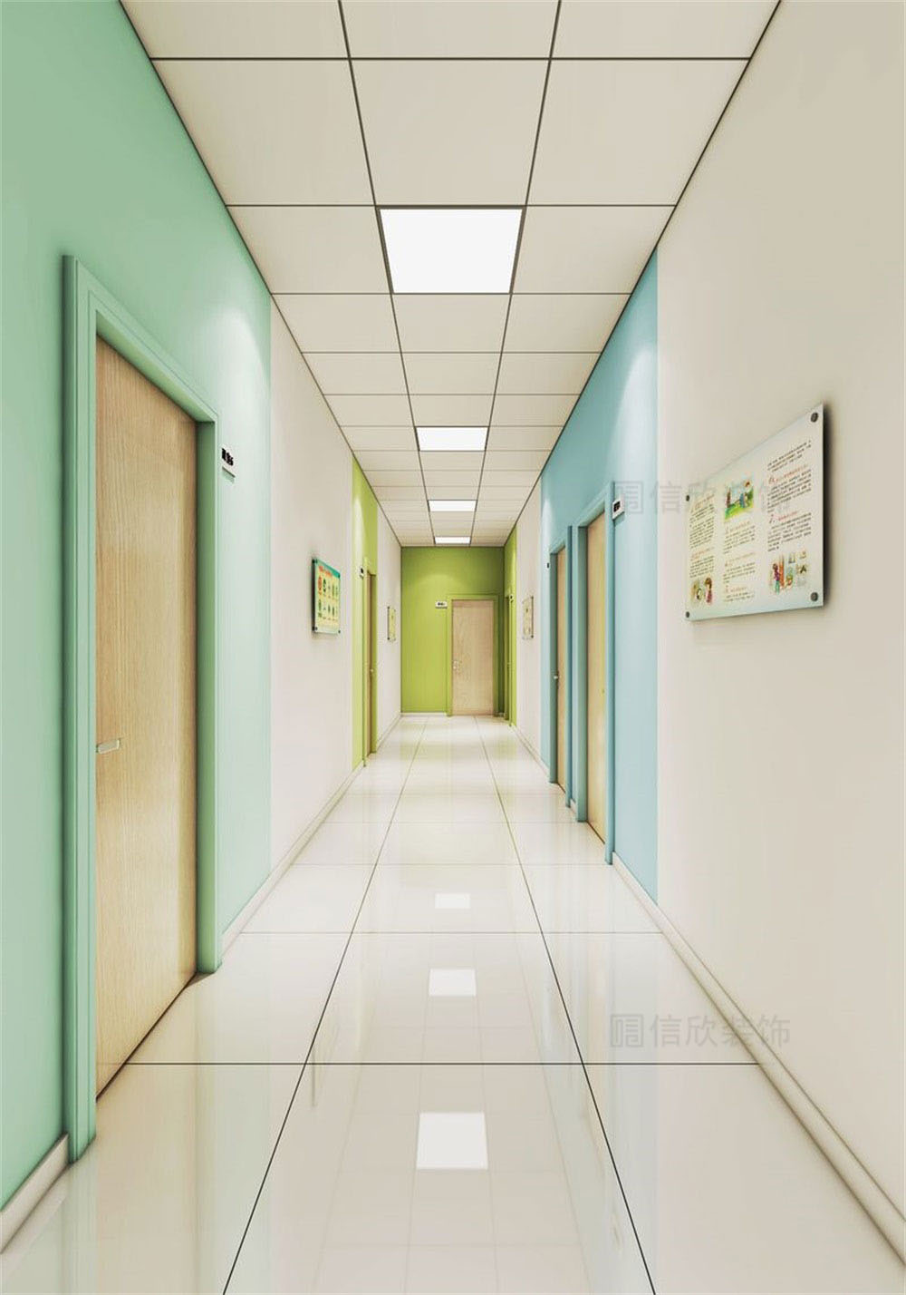 深圳市龍崗區中心城思優教育培訓學校裝修設計過道 深圳市龍崗區中心城思優教育培訓學校裝修設計過道