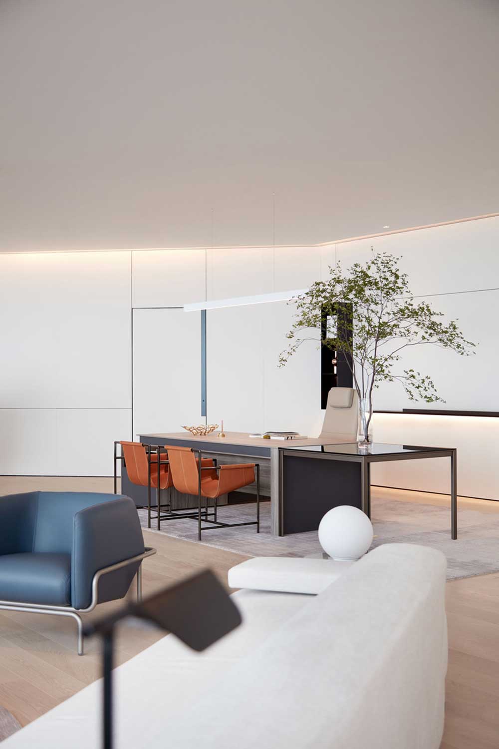 萬科濱海云中心極簡風格公司裝修設計案例總經理辦公區 萬科濱海云中心極簡風格公司裝修設計案例總經理辦公區