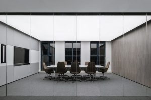 龍崗區(qū)啟迪協(xié)信深圳科技園簡約風(fēng)格辦公室裝修會議室效果圖