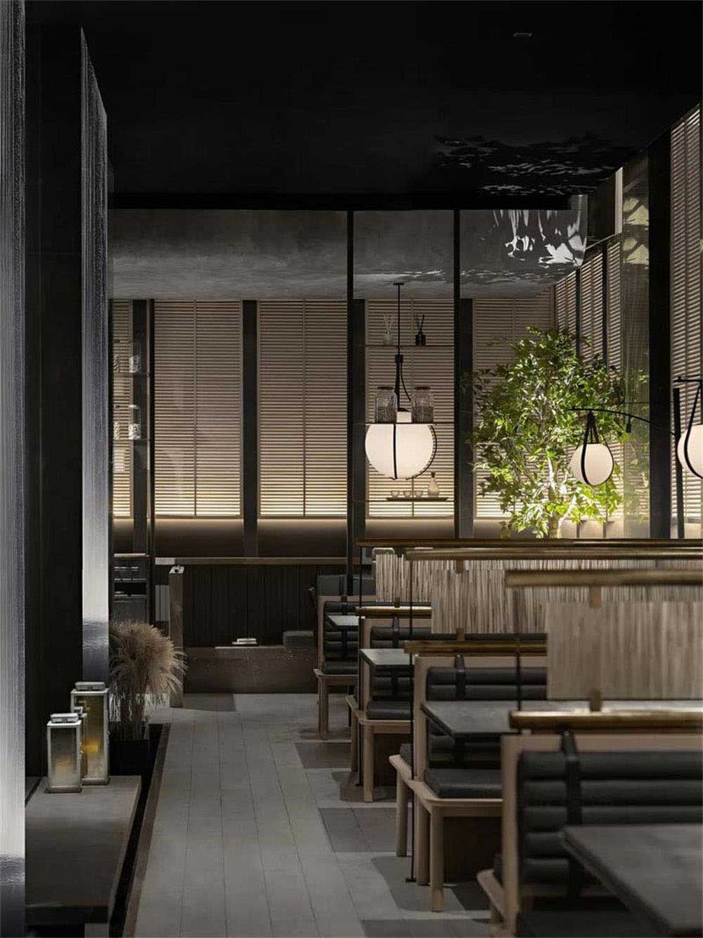 簡約風格日本料理鐵板燒餐廳裝修設計天花 簡約風格日本料理鐵板燒餐廳裝修設計天花