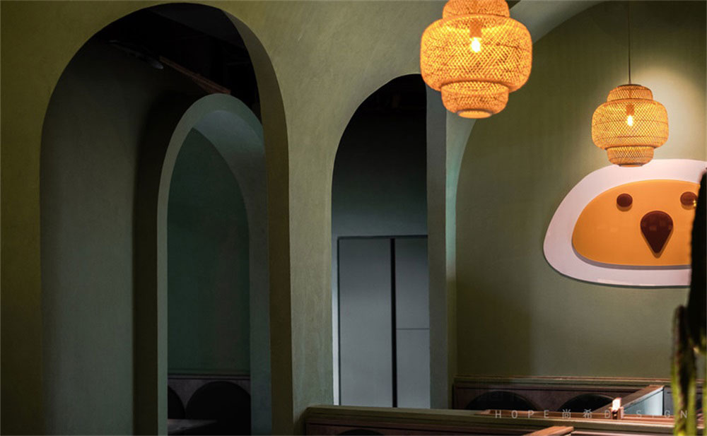 深圳寶安簡約風格椰子雞餐廳裝修設計燈光效果 深圳寶安簡約風格椰子雞餐廳裝修設計燈光效果