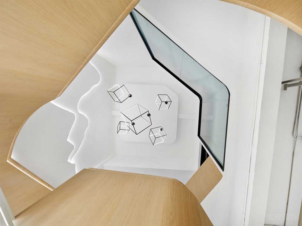 寶安區(qū)朗峻廣場現(xiàn)代簡約風(fēng)格辦公室裝修設(shè)計藝術(shù)吊燈