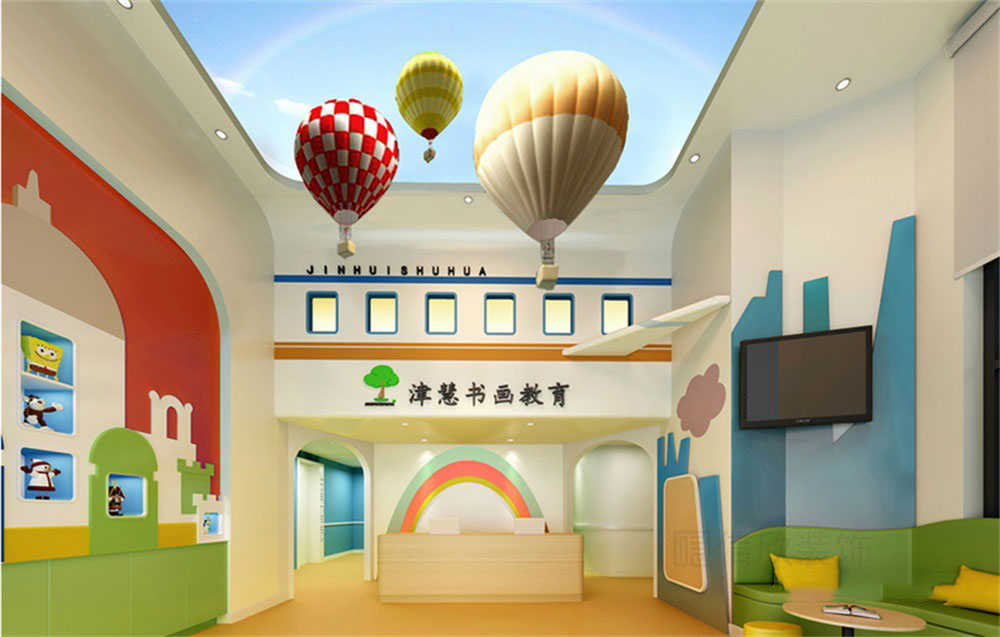 深圳市龍崗區(qū)平湖津慧書畫教育培訓(xùn)基地裝修設(shè)計大廳