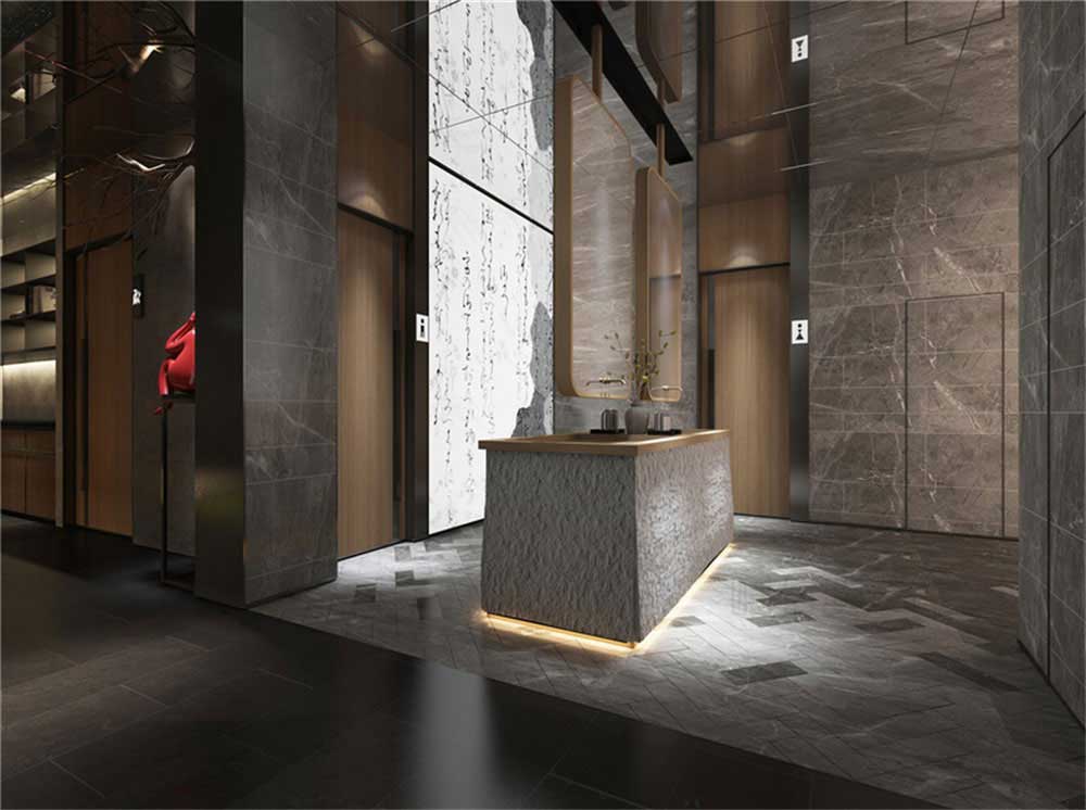 深圳龍崗現代中式風格餐廳裝修設計地面鋪貼 深圳龍崗現代中式風格餐廳裝修設計地面鋪貼