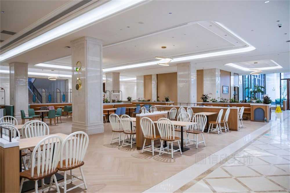 深圳龍華公司輕奢風(fēng)員工餐廳裝修設(shè)計(jì)動(dòng)線規(guī)劃 深圳龍華公司輕奢風(fēng)員工餐廳裝修設(shè)計(jì)動(dòng)線規(guī)劃