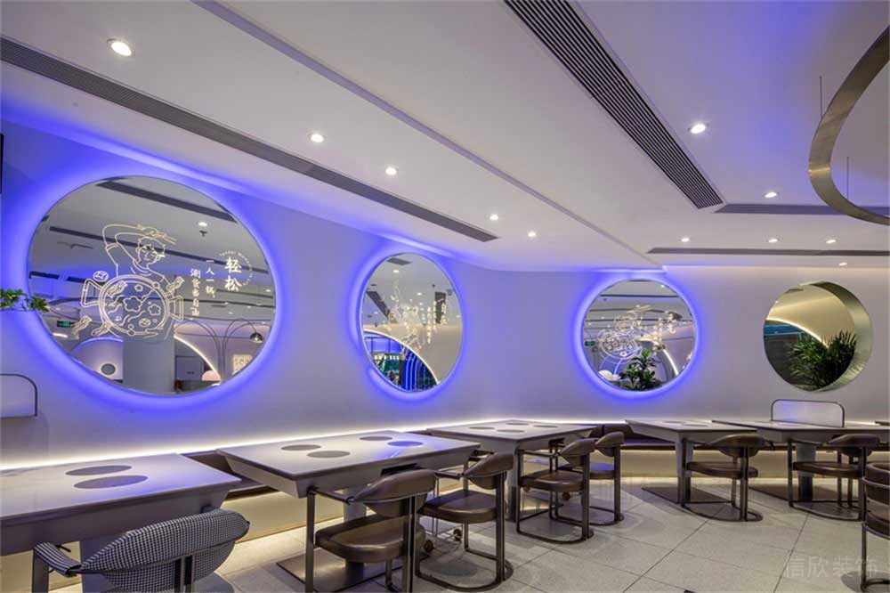 深圳龍崗現代風格火鍋店裝修設計藝術裝飾鏡 深圳龍崗現代風格火鍋店裝修設計藝術裝飾鏡