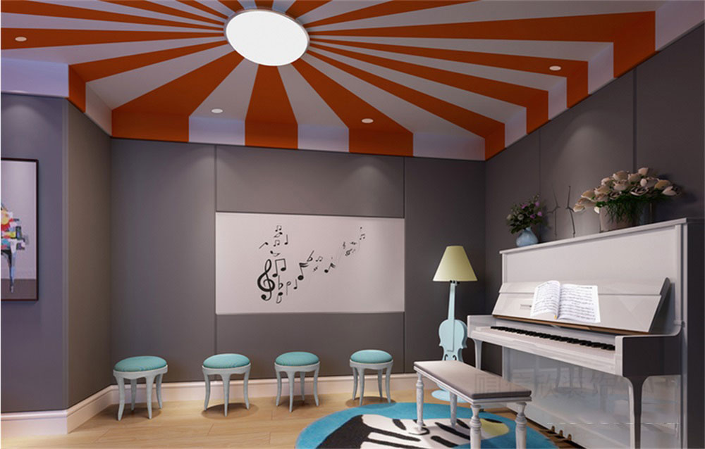 深圳市龍崗區(qū)平湖津慧書畫教育培訓(xùn)基地裝修設(shè)計音樂教室