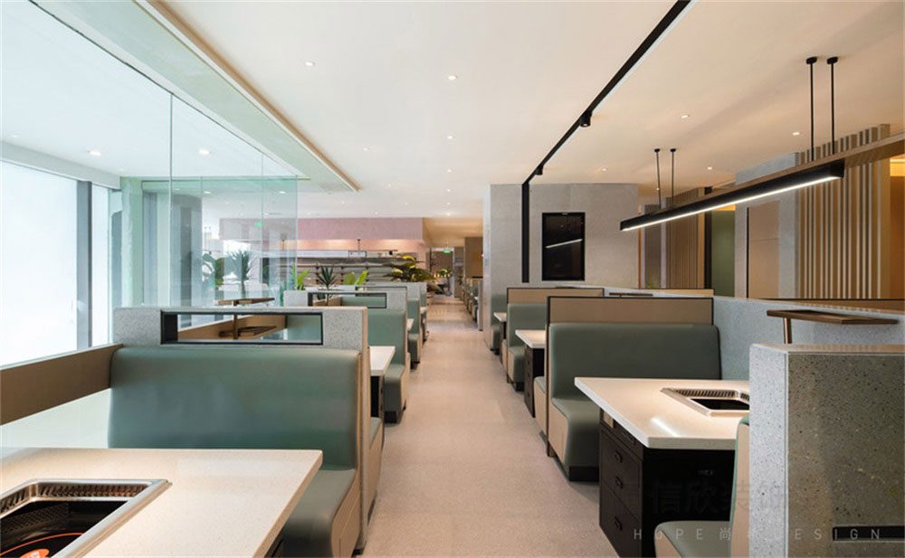 深圳南山現代簡約風格火鍋店裝修設計燈光效果 深圳南山現代簡約風格火鍋店裝修設計燈光效果