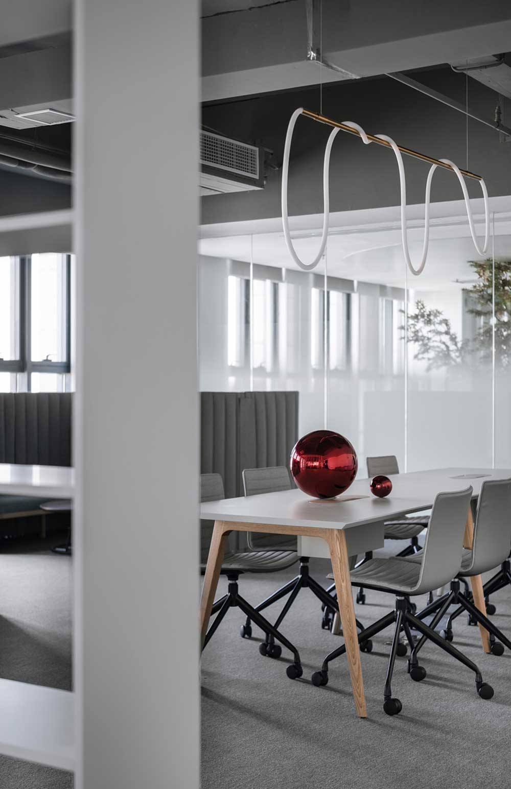 龍崗區啟迪協信深圳科技園簡約風格辦公室裝修高級灰辦公椅 龍崗區啟迪協信深圳科技園簡約風格辦公室裝修高級灰辦公椅