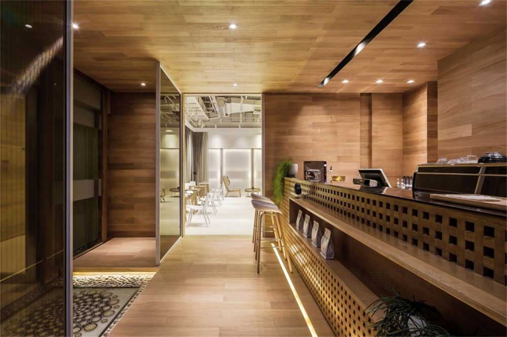 深圳羅湖簡約北歐風餐飲店裝修設計隱形門 深圳羅湖簡約北歐風餐飲店裝修設計隱形門