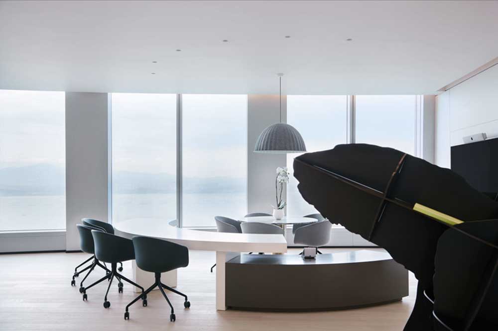 萬科濱海云中心極簡風格公司裝修設計案例玻璃幕墻 萬科濱海云中心極簡風格公司裝修設計案例玻璃幕墻