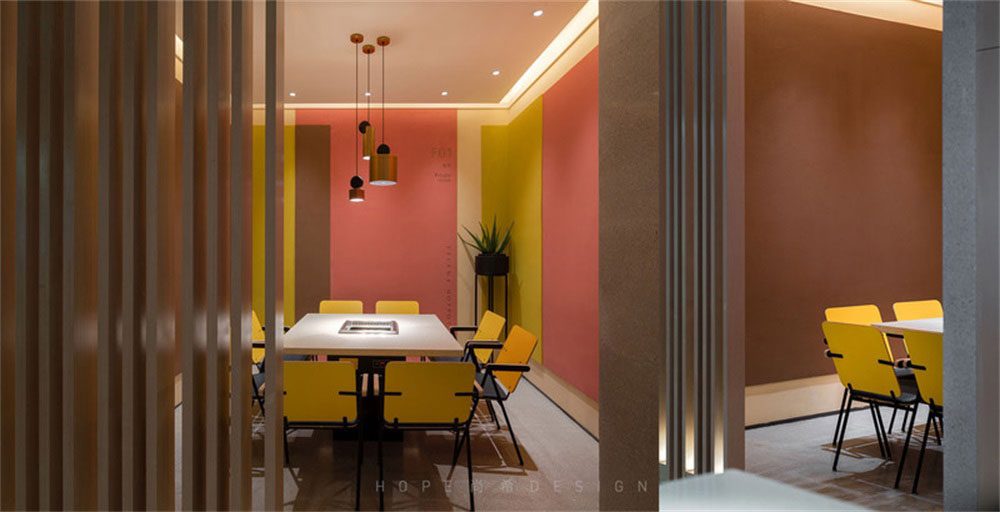 深圳南山現代簡約風格火鍋店裝修設計家具組合 深圳南山現代簡約風格火鍋店裝修設計家具組合