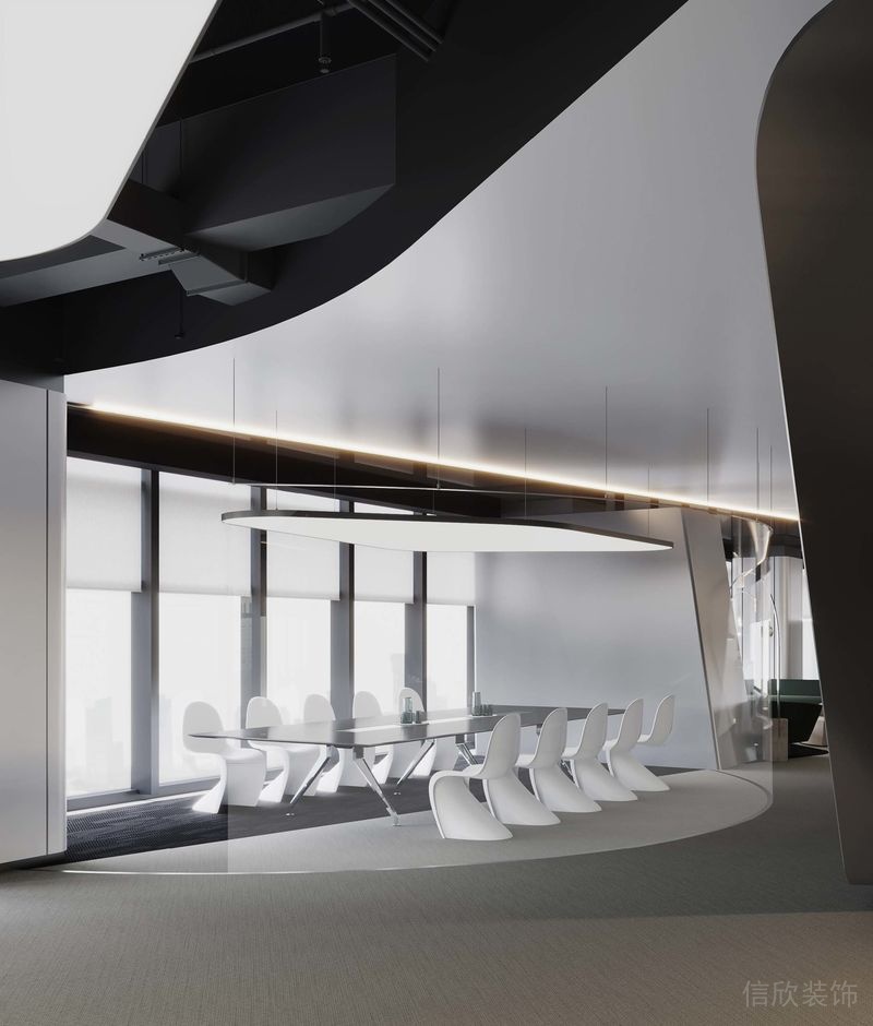 深圳福田卓越城現代風格辦公室裝修設計會客室 深圳福田卓越城現代風格辦公室裝修設計會客室