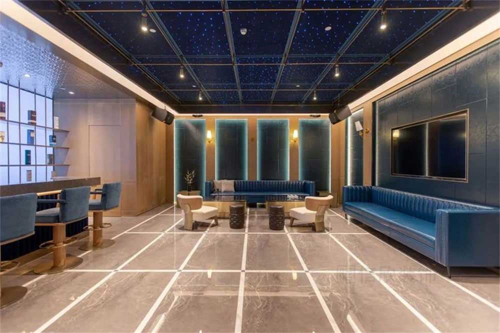 深圳龍崗藍(lán)調(diào)輕奢風(fēng)格酒吧裝修設(shè)計休閑娛樂歌舞廳