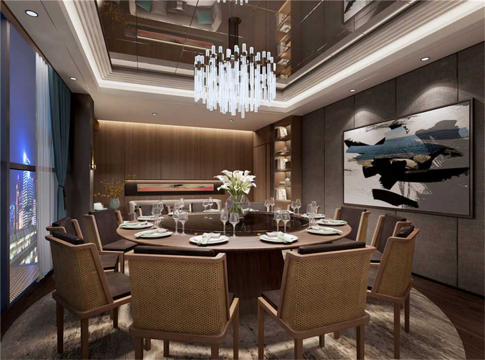 深圳龍崗現代中式風格餐廳裝修設計藝術裝飾畫 深圳龍崗現代中式風格餐廳裝修設計藝術裝飾畫