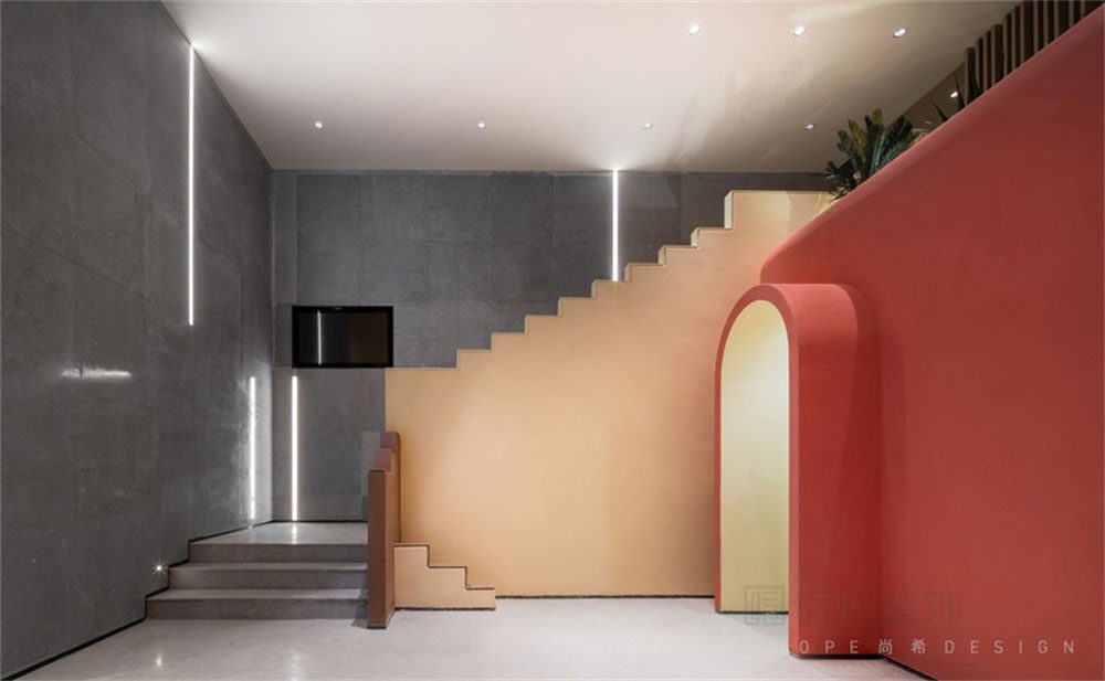 深圳南山現代簡約風格火鍋店裝修設計樓梯 深圳南山現代簡約風格火鍋店裝修設計樓梯