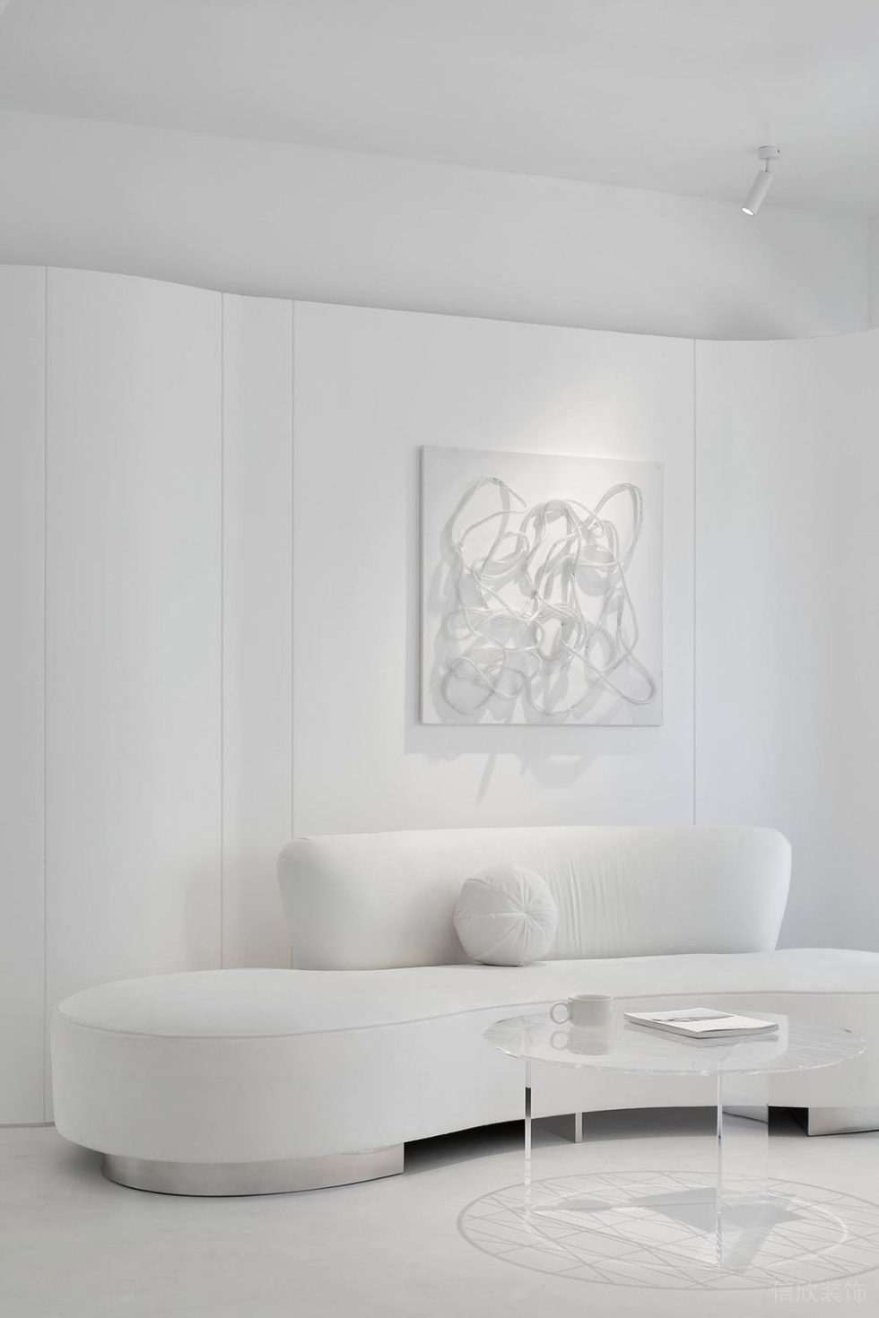 極簡風(fēng)格辦公場所案例接待區(qū)空間設(shè)計裝修圖