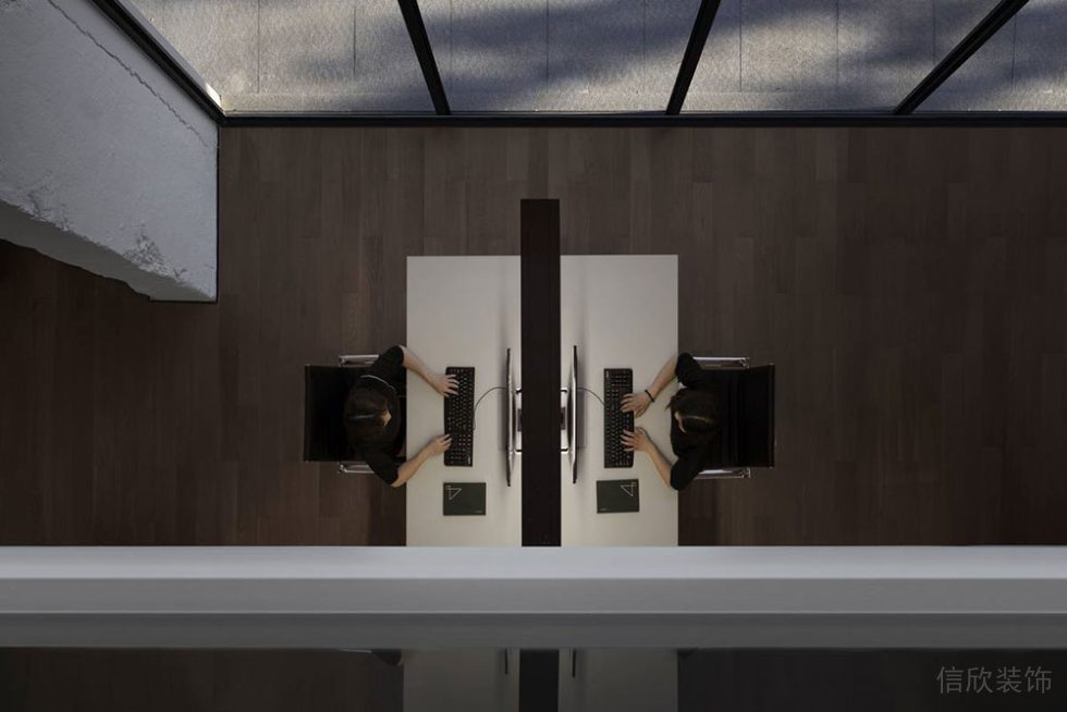 簡(jiǎn)約工業(yè)風(fēng)辦公室工作區(qū)設(shè)計(jì)裝修圖