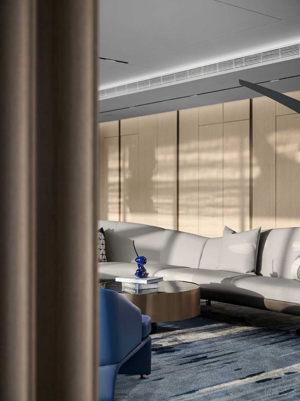 輕奢風(fēng)格辦公場所接待室設(shè)計(jì)裝修圖