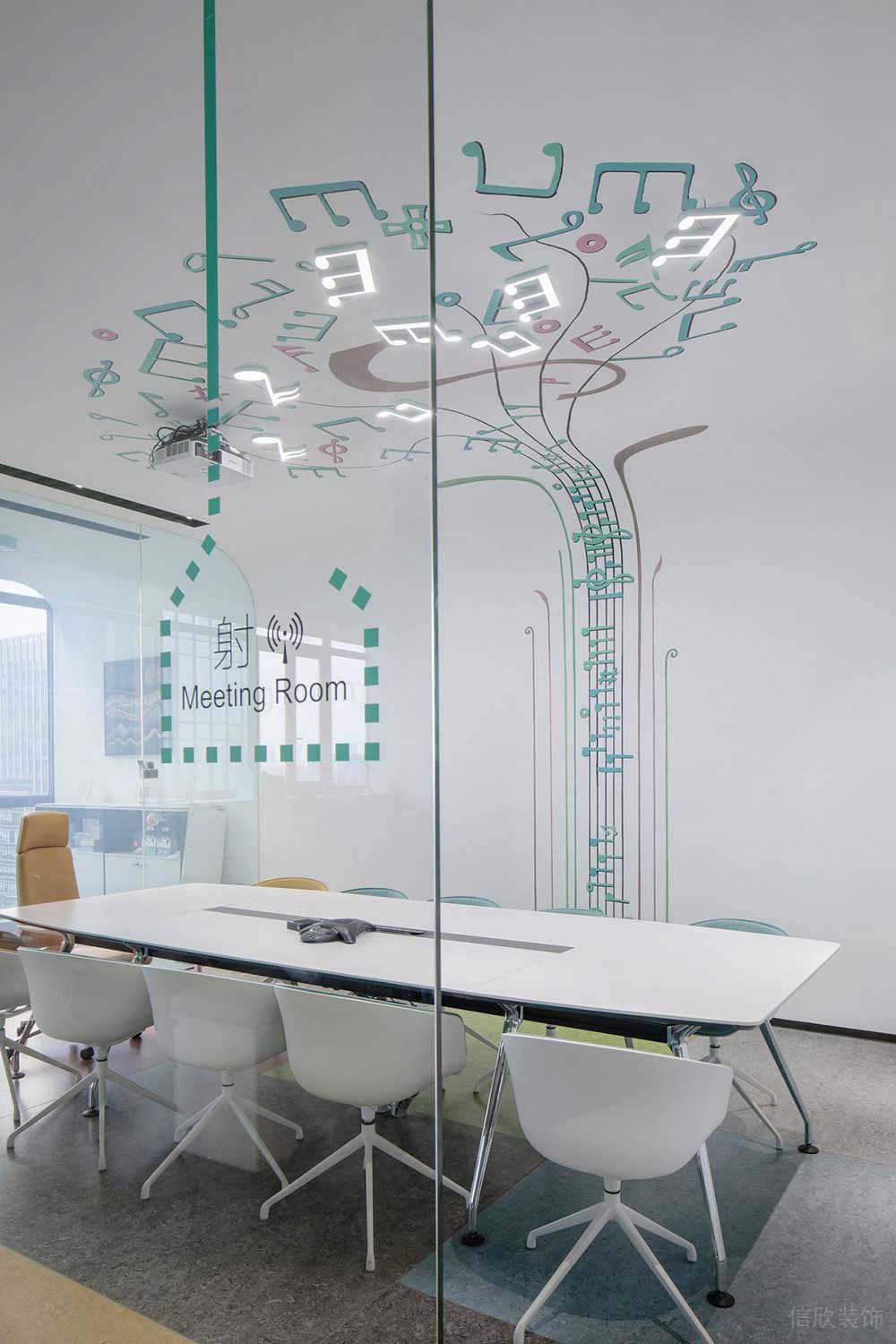 現(xiàn)代北歐風(fēng)辦公室項(xiàng)目會議室裝修圖