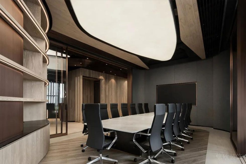 現代風格商務辦公場所洽談會議室裝修圖