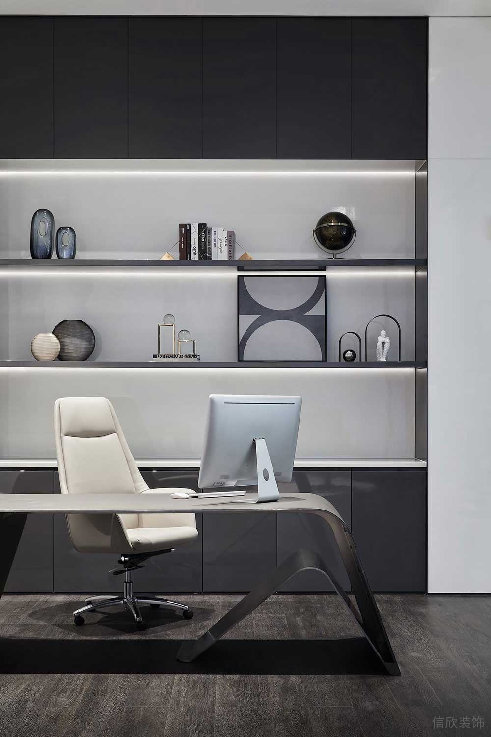 現(xiàn)代風(fēng)格商務(wù)辦公空間總經(jīng)理辦公室設(shè)計(jì)裝修圖
