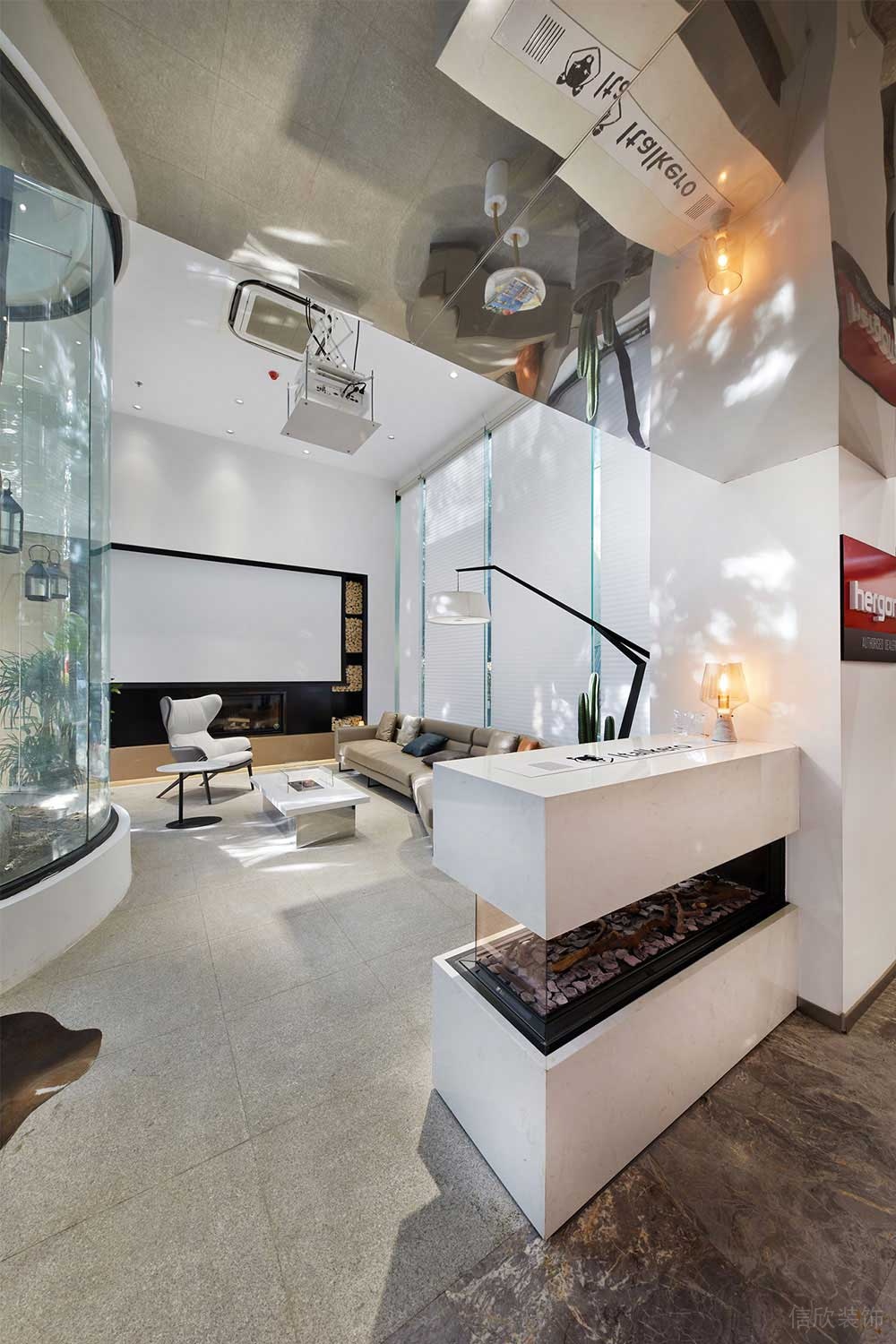 現(xiàn)代風(fēng)格商務(wù)辦公室貴賓接待廳設(shè)計(jì)裝修圖