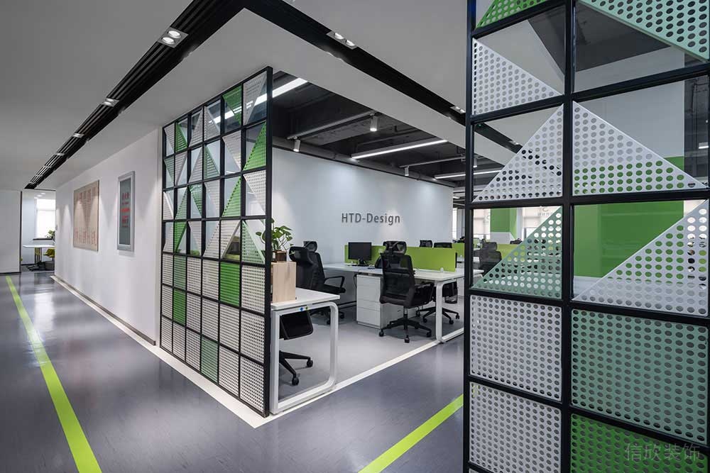 現(xiàn)代風(fēng)格商務(wù)辦公室過道設(shè)計(jì)案例裝修圖