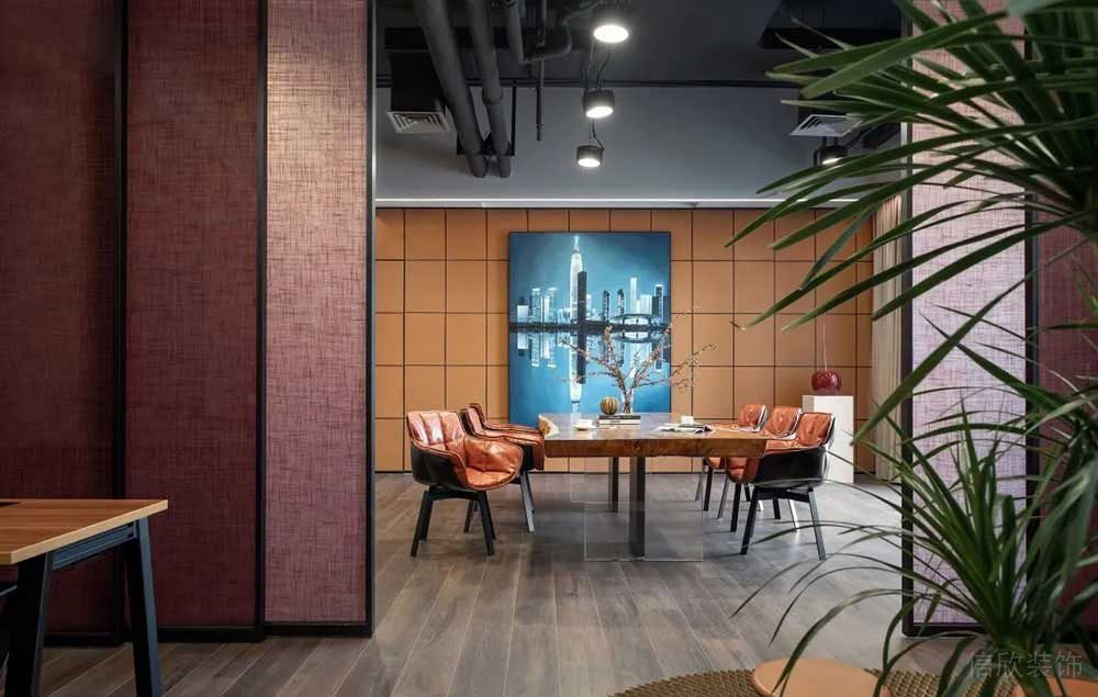 現(xiàn)代工業(yè)風(fēng)辦公場(chǎng)所案例工作洽談區(qū)設(shè)計(jì)裝修圖