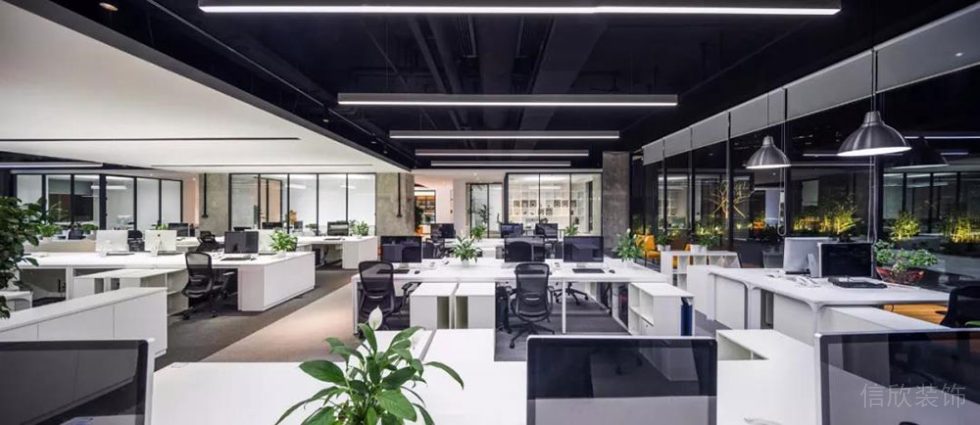 現(xiàn)代工業(yè)風辦公場所場所工作辦公廳裝修圖